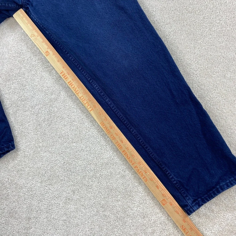 Vintage Guess Jeans Mens 34x30 Blue Georges Marciano Button Fly Made in USA